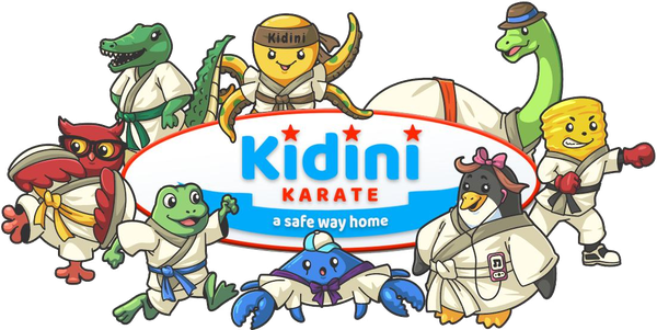 Kidini Karate: a safe way home, with the Kidini characters